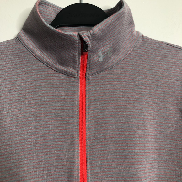 Woman's Large Under Armour Pullover Fitted Zip Threadborne Heatgear - Picture 2 of 7